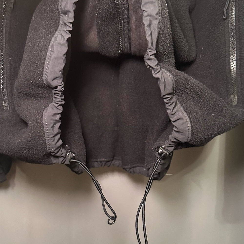 The North Face Black Gray Polartec Amyn Fleece Jacket Full-Length Zipper 2XL - Picture 4 of 12